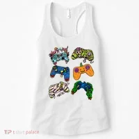 Halloween Monster Video Game Controllers Women's Tank Top thumb 0