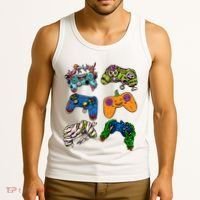 Halloween Monster Video Game Controllers Tank Top thumb 3