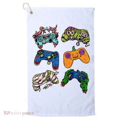 Halloween Monster Video Game Controllers Golf Towel