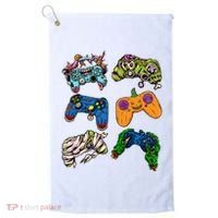 Halloween Monster Video Game Controllers Golf Towel thumb 0