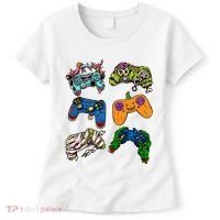 Halloween Monster Video Game Controllers Women's T-Shirt thumb 0