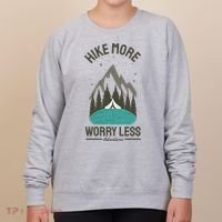 Hike More Worry Less Women's Sweatshirt thumb 0