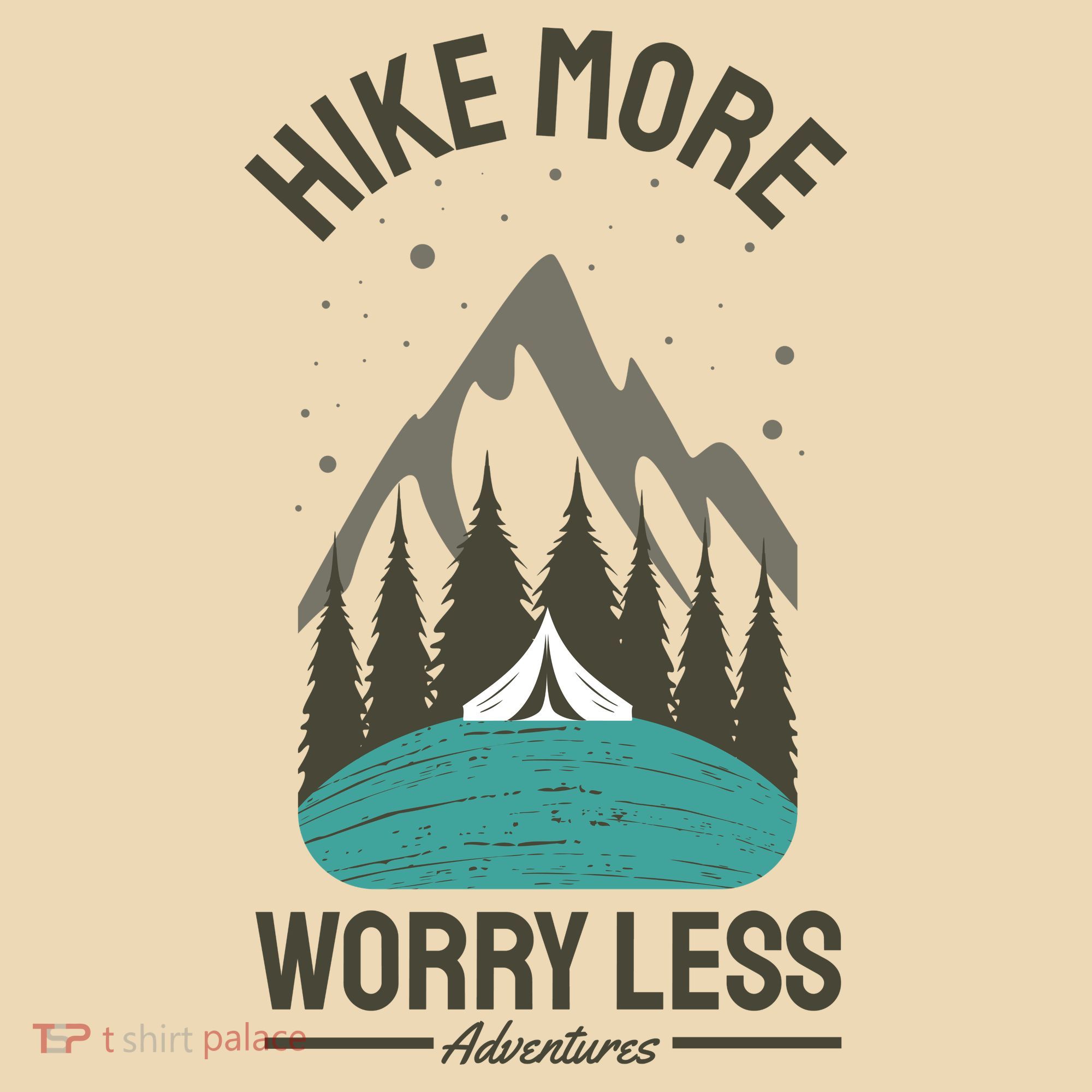 Hike More Worry Less Tote Bag