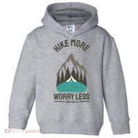 Hike More Worry Less Toddler Hoodie thumb 0