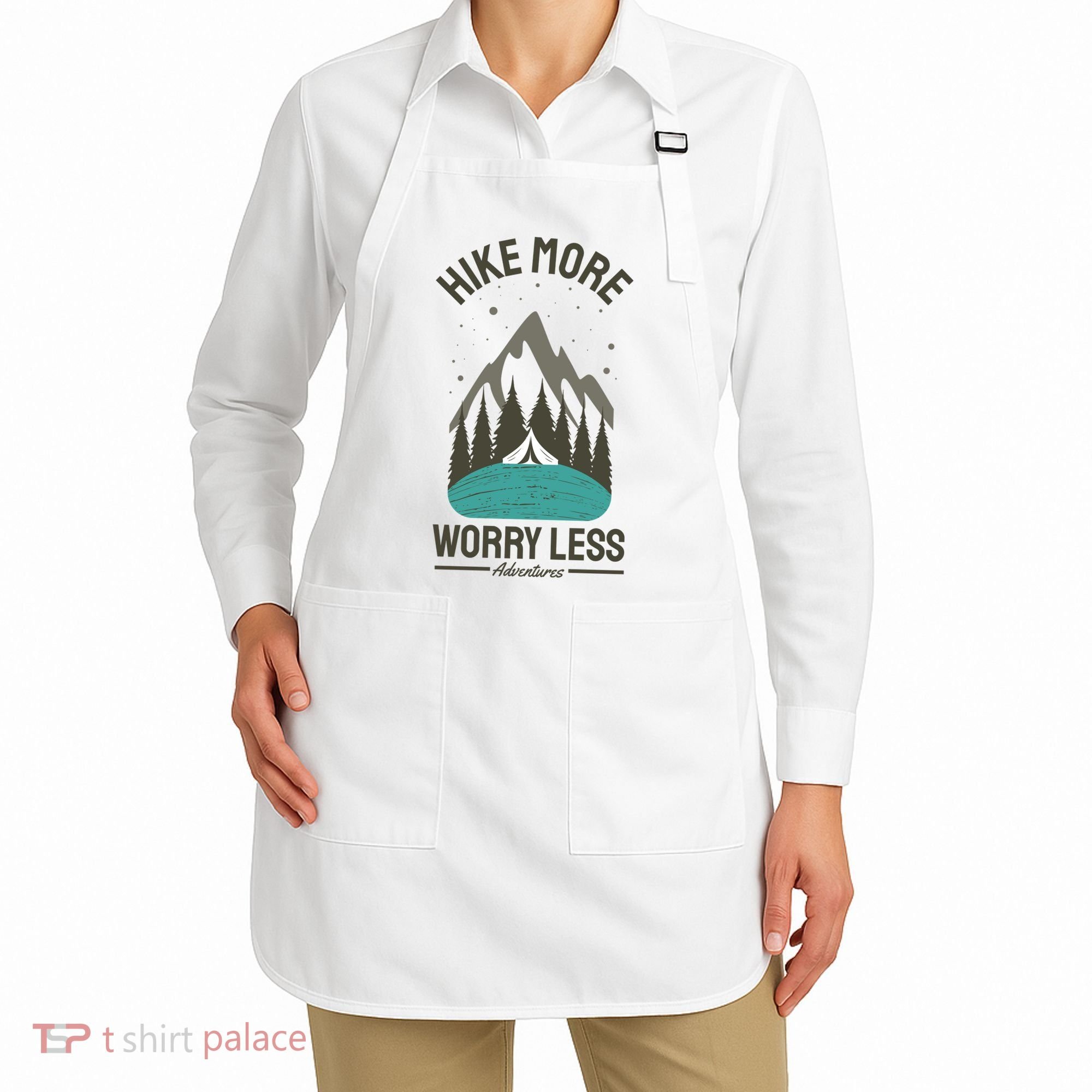 Hike More Worry Less Apron