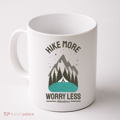 Hike More Worry Less Coffee Mug