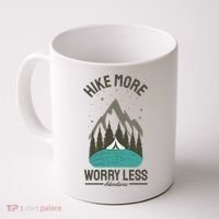 Hike More Worry Less Coffee Mug thumb 0