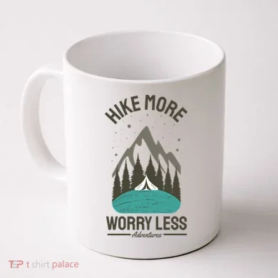 Hike More Worry Less Coffee Mug