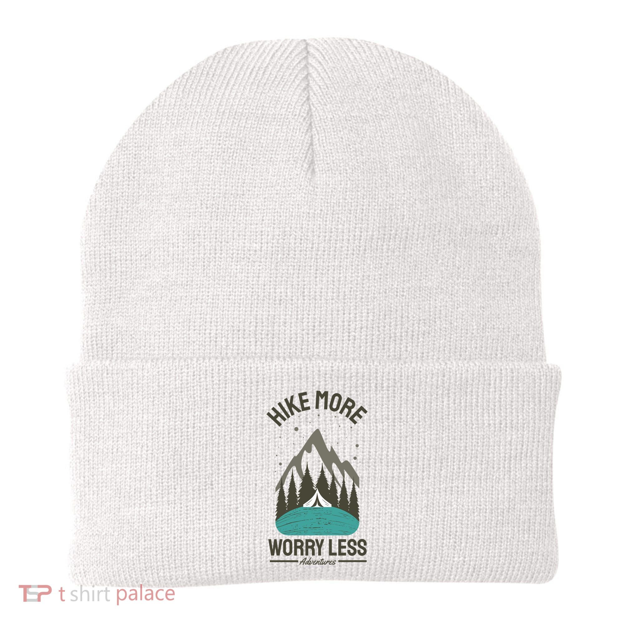 Hike More Worry Less Beanie