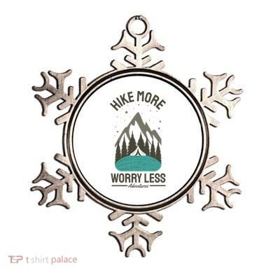 Hike More Worry Less Ornament