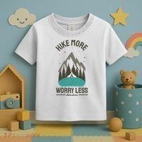 Hike More Worry Less Toddler T-Shirt thumb 3