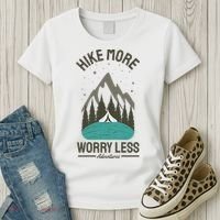 Hike More Worry Less Women's T-Shirt thumb 3