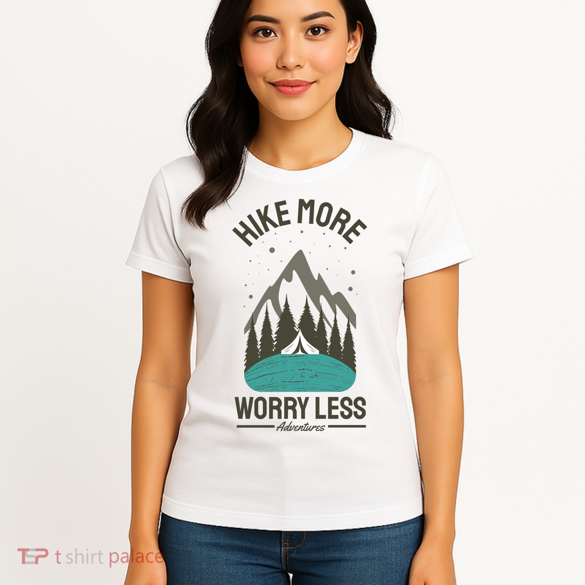 Hike More Worry Less Women's T-Shirt