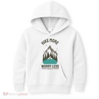 Hike More Worry Less Kids Hoodie thumb 0