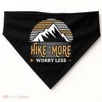 Hike More Worry Less USA-Made Doggie Bandana thumb 0