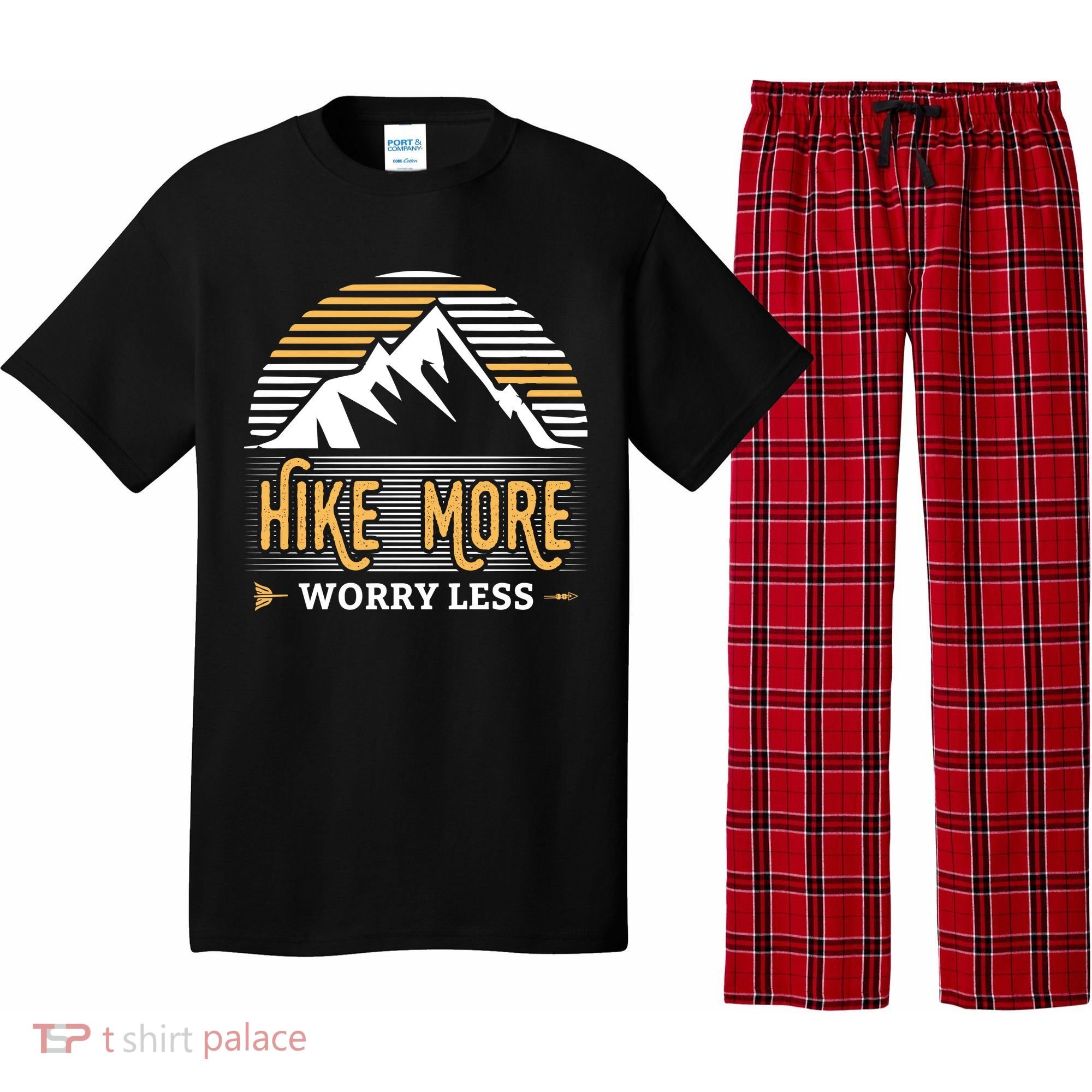 Hike More Worry Less Pajama Set