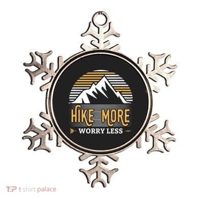 Hike More Worry Less Ornament
