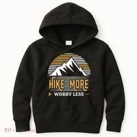 Hike More Worry Less Kids Hoodie thumb 0
