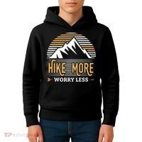 Hike More Worry Less Kids Hoodie thumb 4