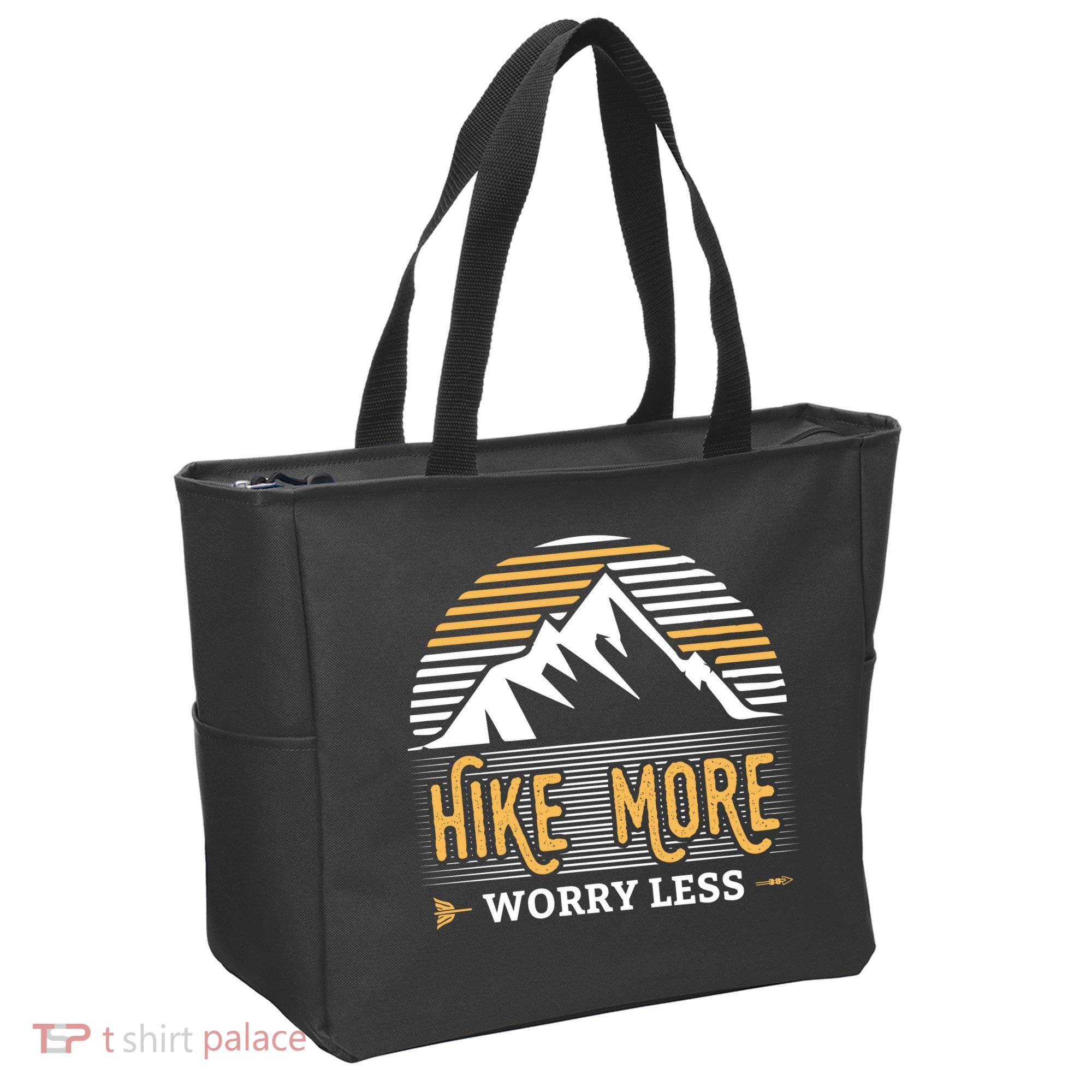 Hike More Worry Less Tote Bag