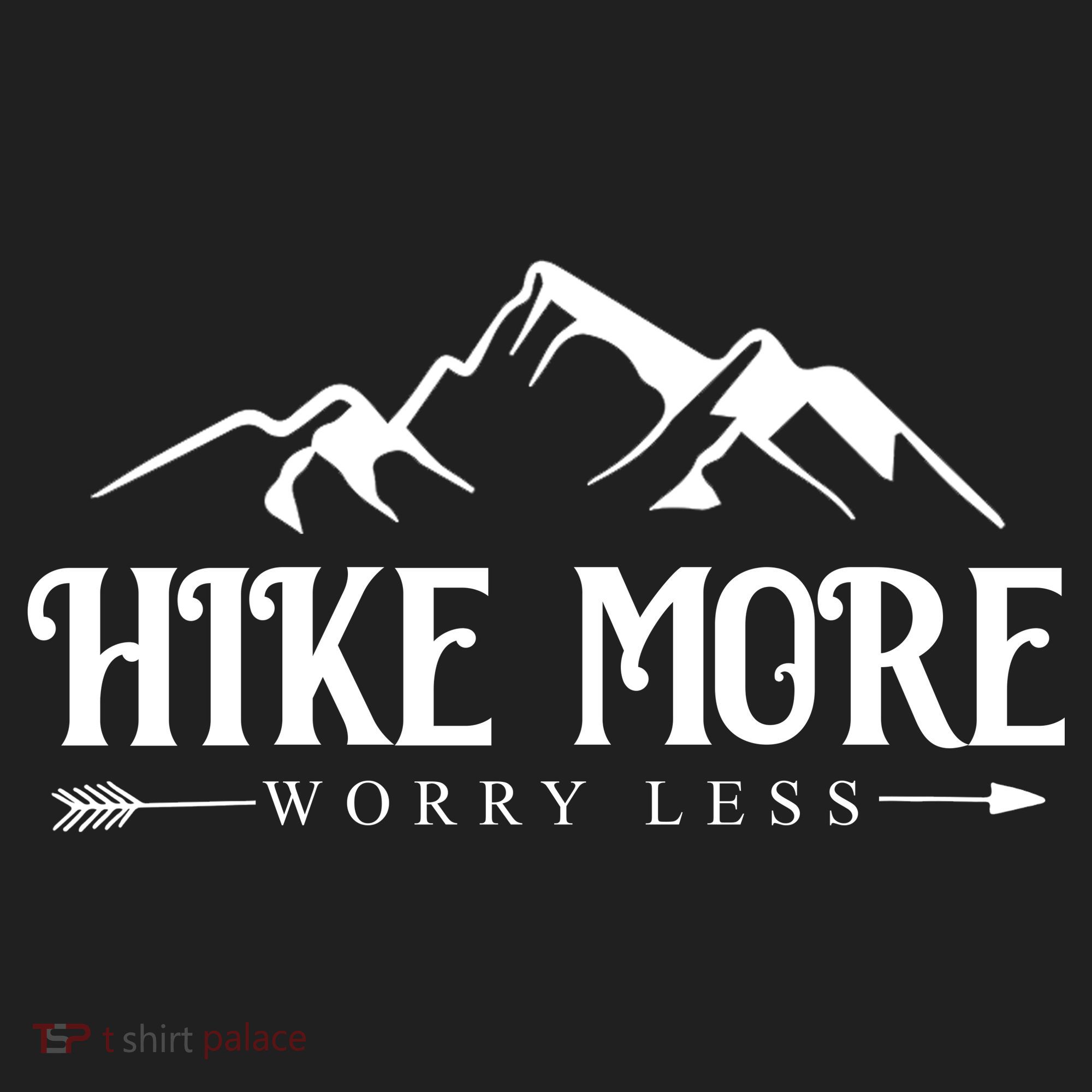 Hike More Worry Less Golf Towel