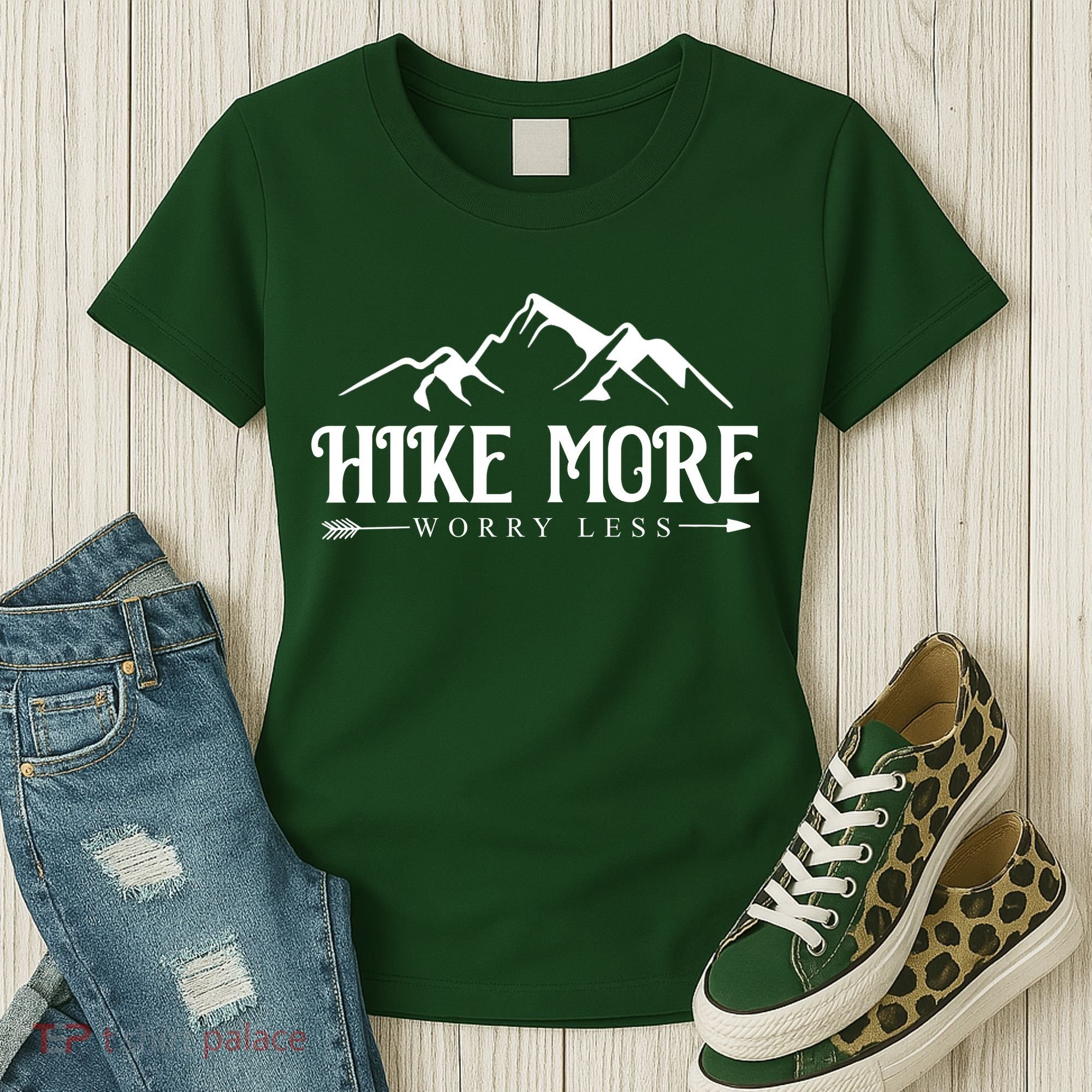 Hike More Worry Less Women's T-Shirt