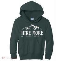 Hike More Worry Less Kids Hoodie thumb 0