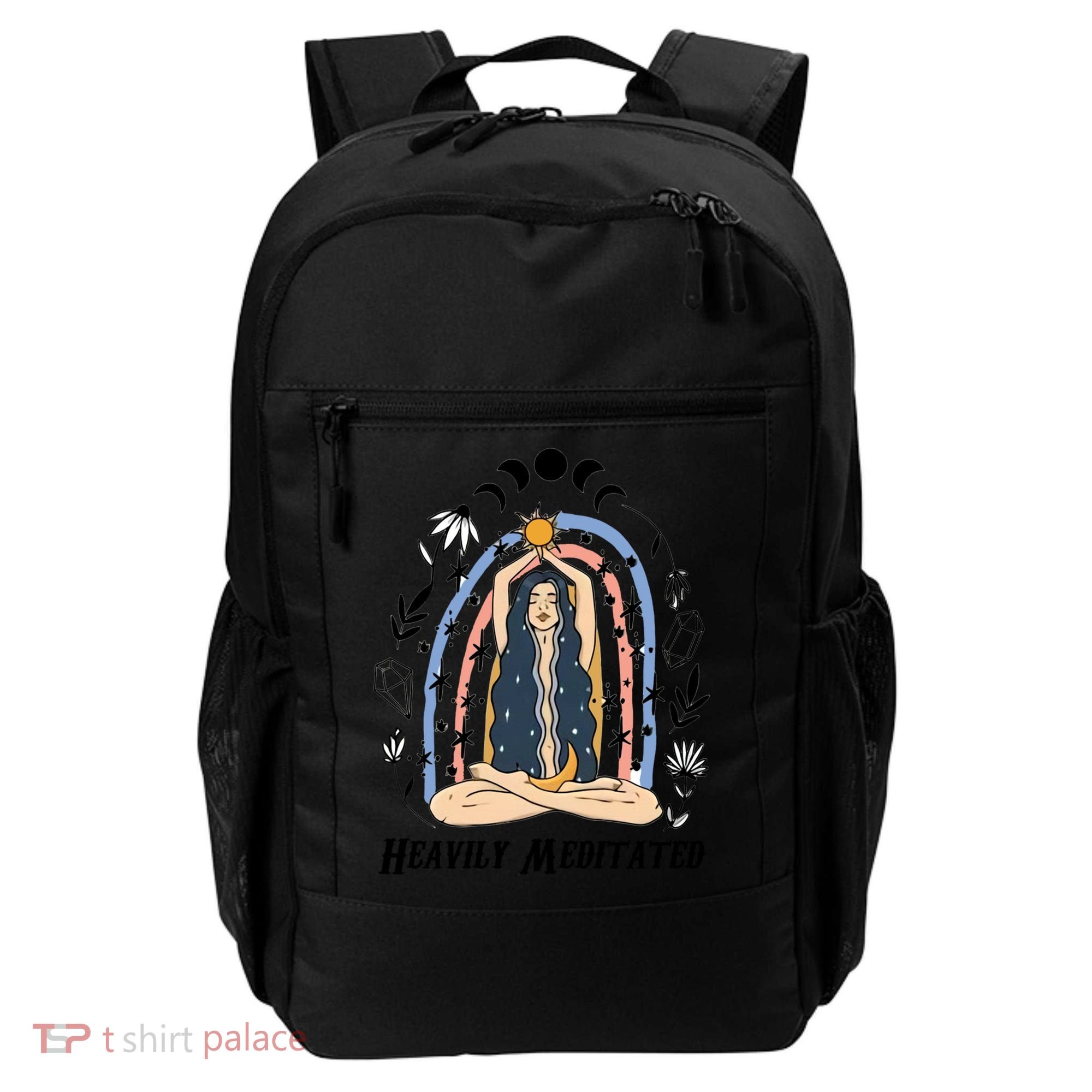 Heavily Meditated Witchcraft Witchy Spiritual Crystal Lover Meaningful Gift Backpack