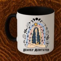 Heavily Meditated Witchcraft Witchy Spiritual Crystal Lover Meaningful Gift Coffee Mug thumb 2
