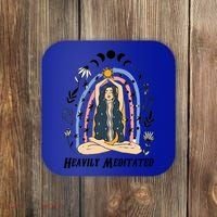 Heavily Meditated Witchcraft Witchy Spiritual Crystal Lover Meaningful Gift Coaster thumb 0