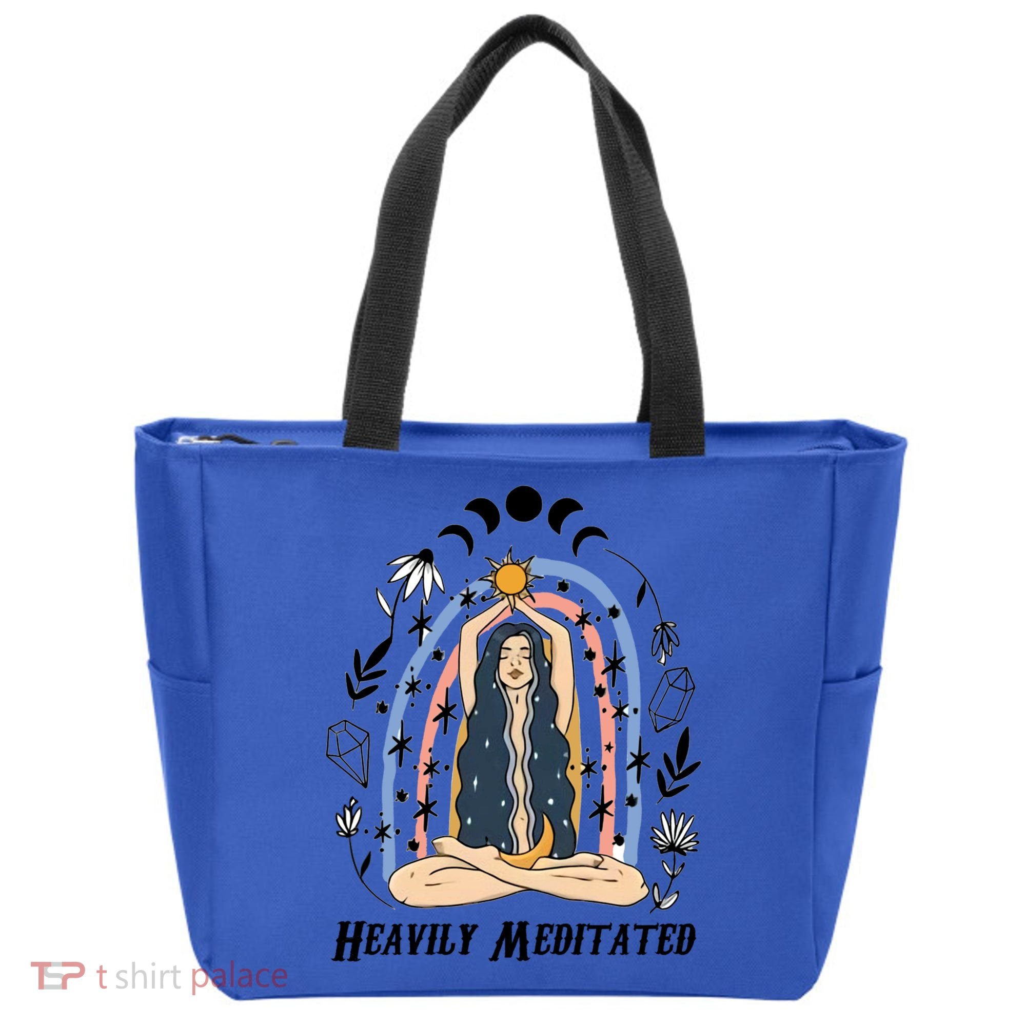 Heavily Meditated Witchcraft Witchy Spiritual Crystal Lover Meaningful Gift Tote Bag