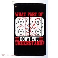 Hockey Mastery: What Part DonT You Get? Cute Gift Golf Towel thumb 0