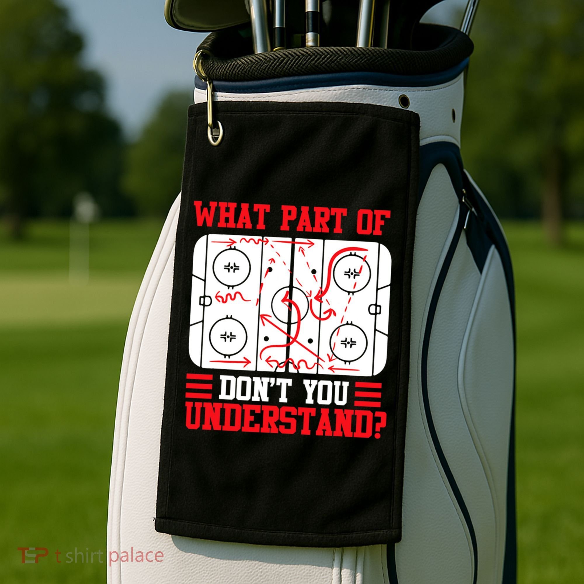 Hockey Mastery: What Part DonT You Get? Cute Gift Golf Towel
