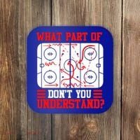 Hockey Mastery: What Part DonT You Get? Cute Gift Coaster thumb 0