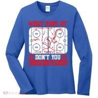 Hockey Mastery: What Part DonT You Get? Cute Gift Women's Long Sleeve Shirt thumb 0