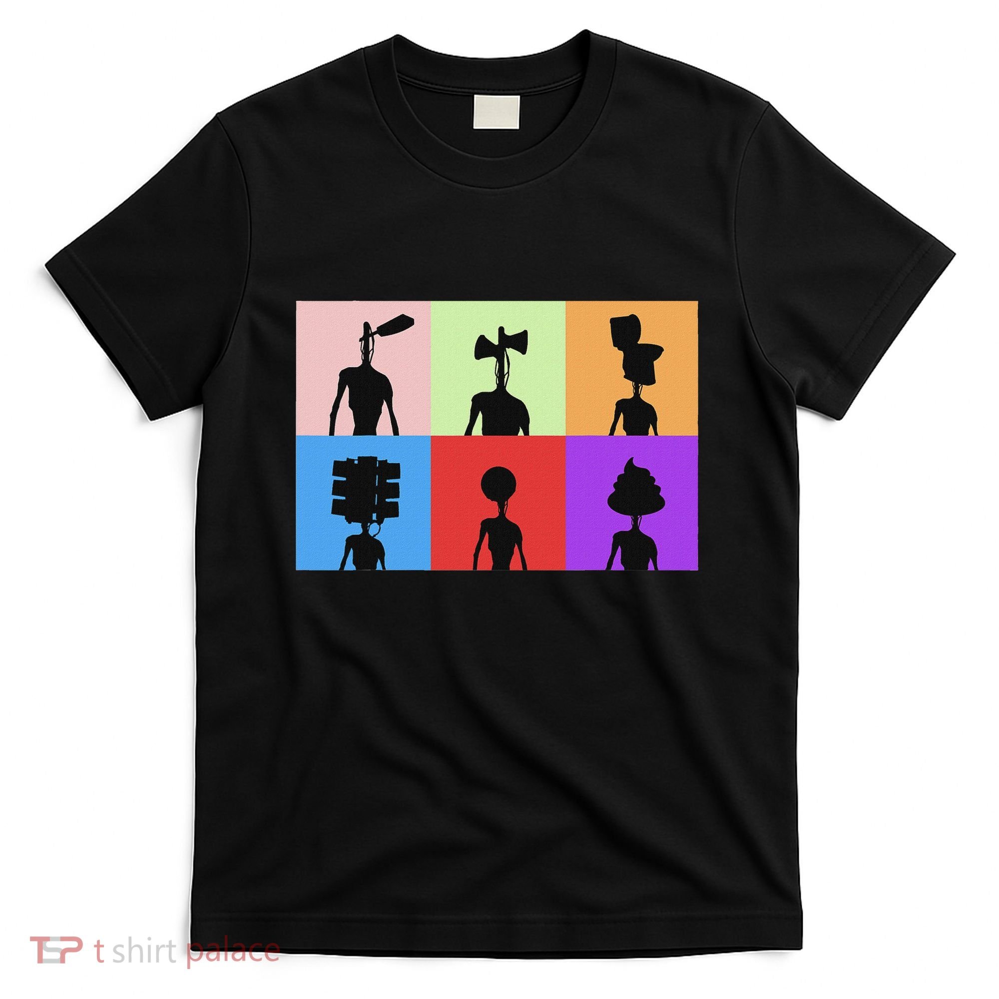 Horror Monster With Sirens For Heads Horror T-Shirt