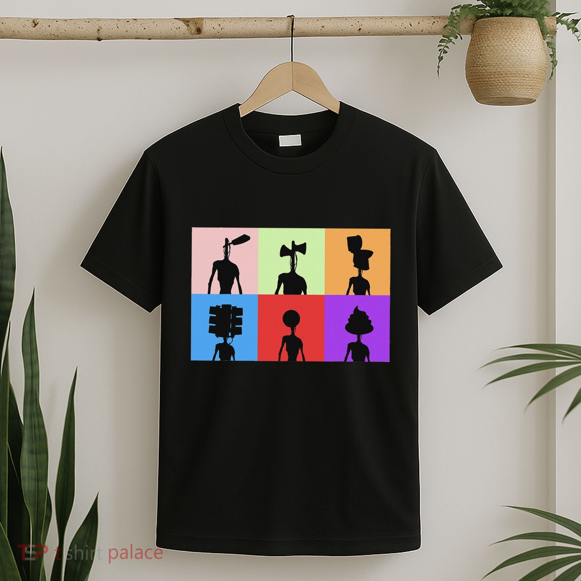 Horror Monster With Sirens For Heads Horror T-Shirt
