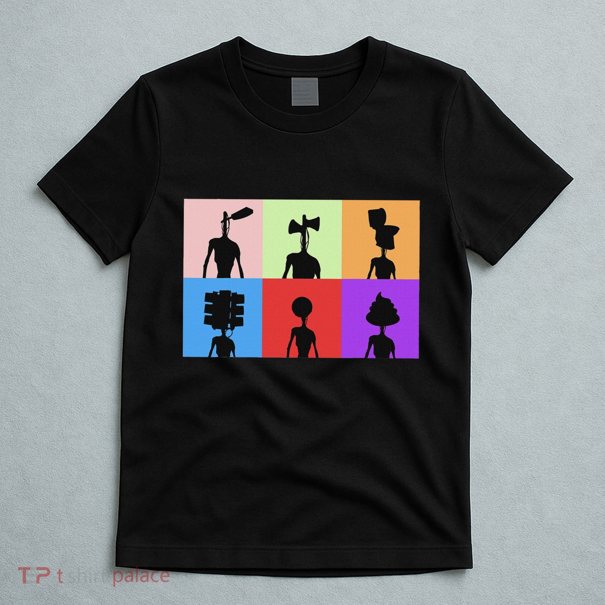 Horror Monster With Sirens For Heads Horror T-Shirt