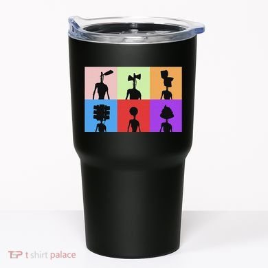 Horror Monster With Sirens For Heads Horror Tumbler