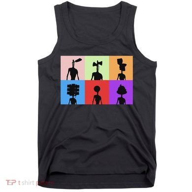 Horror Monster With Sirens For Heads Horror Tank Top