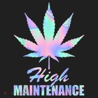 High Maintenance Weed Cannabis Pocket 420 THC Stoner Gift Beanie thumb 2
