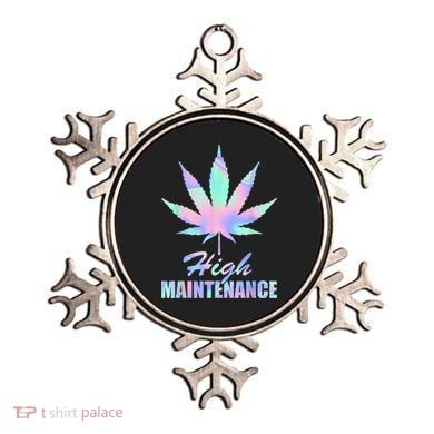High Maintenance Weed Cannabis Pocket 420 THC Stoner Gift Ornament