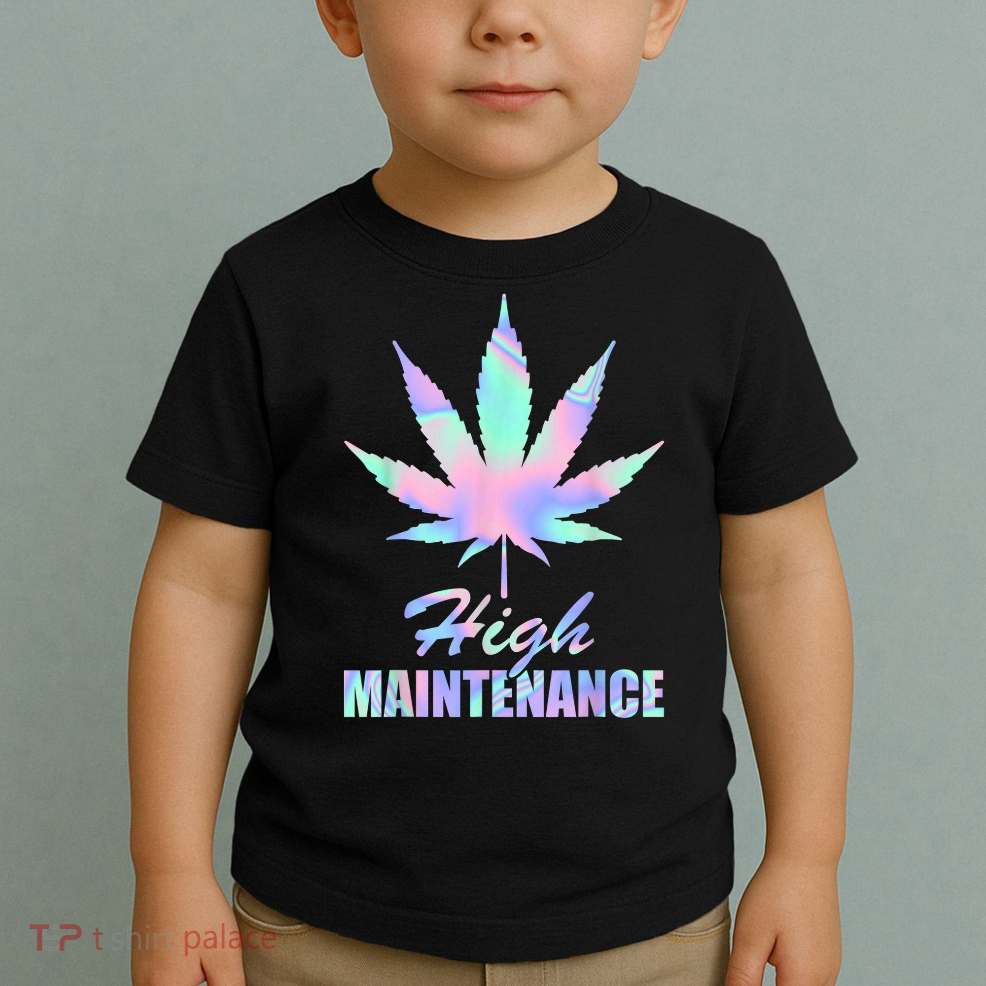 High Maintenance Weed Cannabis Pocket 420 THC Stoner Gift Toddler T-Shirt