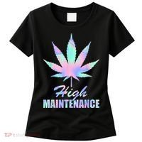 High Maintenance Weed Cannabis Pocket 420 THC Stoner Gift Women's T-Shirt thumb 0