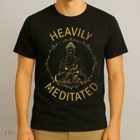 Heavily Meditated Yoga Meditation Spiritual Warrior Buddhist T-Shirt thumb 3
