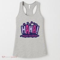 Haha Made You Read Funny Women's Tank Top thumb 0
