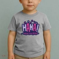 Haha Made You Read Funny Toddler T-Shirt thumb 2