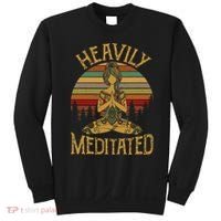 Heavily Meditated Yoga Meditation Spiritual Sweatshirt thumb 0