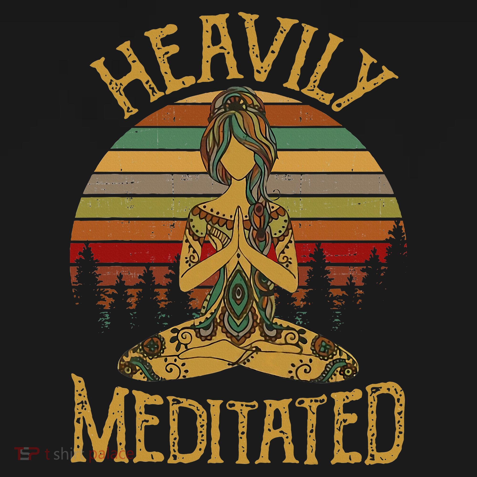 Heavily Meditated Yoga Meditation Spiritual Sweatshirt