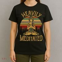 Heavily Meditated Yoga Meditation Spiritual T-Shirt thumb 4